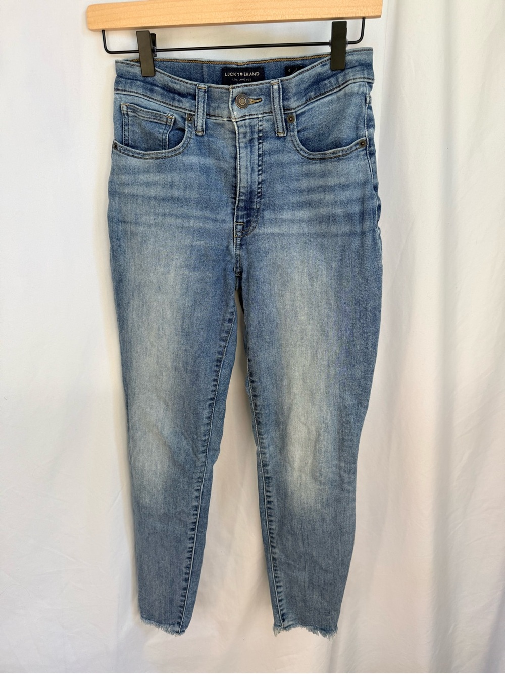 Lucky Brand Light Blue High-Rise Cropped Jeans